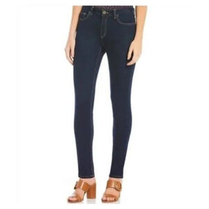 Michael Kors Mid Rise Slim Fit Cotton Dark Blue Denim Jeans Size 4